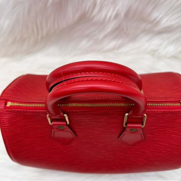 LOUIS VUITTON EPI RED SPEEDY 30 - Picture 6 of 16